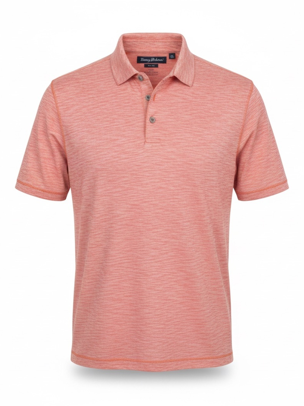 Tommy Bahama Mens XXL Coral Heather Supima Cotton Polo Shirt Golf Casual